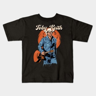 Toby Keith in vintage Kids T-Shirt